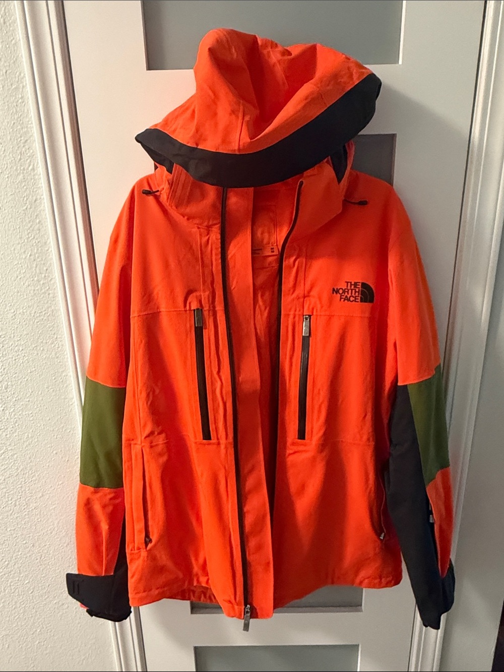 The North Face Orange Hooded Ski Jacket